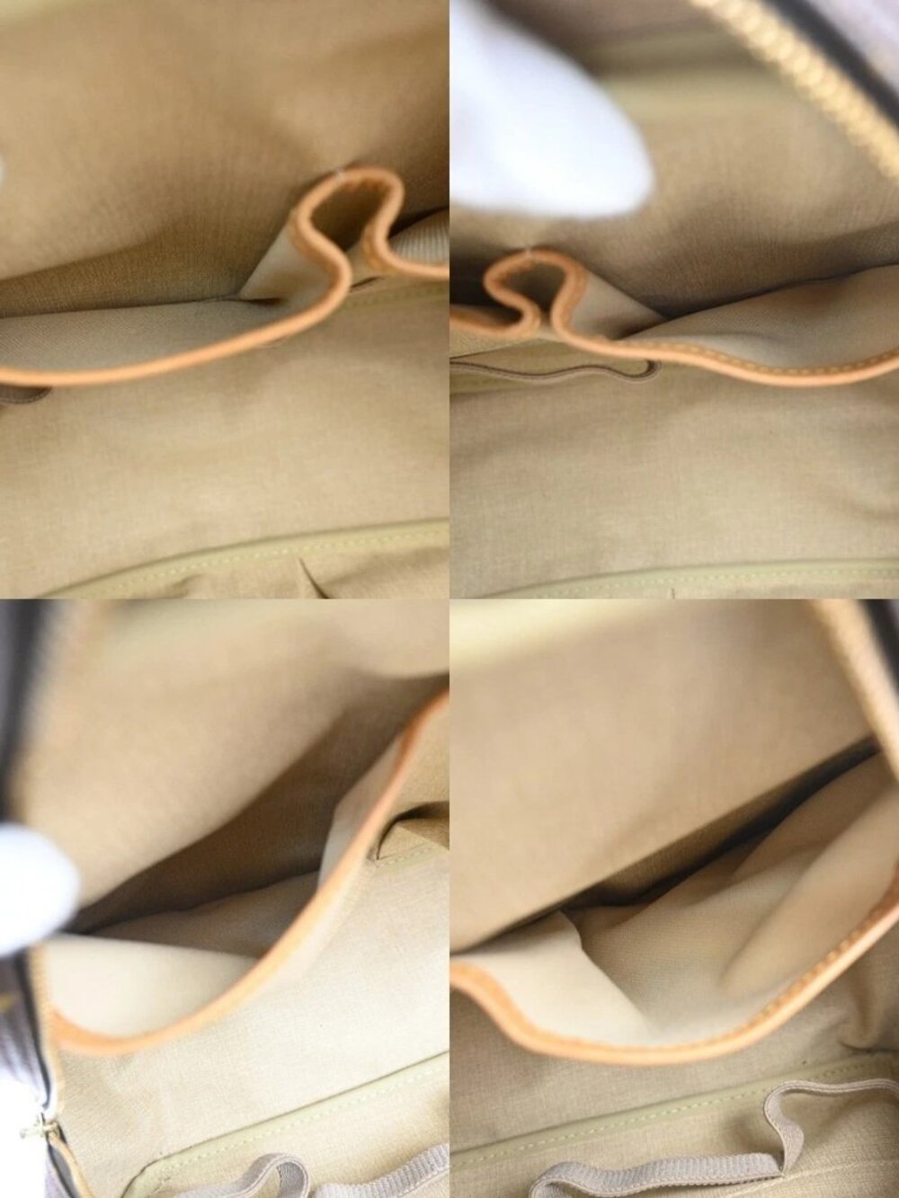 LOUIS VUITTON LV Logo Deauville Hand Bag Monogram Leather Brown M47270 75KC863 - Picture 12 of 16